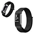 Miniatyrbillede 1 af 2: Fitbit Charge 2 urrem i nylon - Sort Black