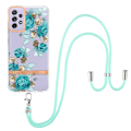 Miniatyrbillede 1 af 2: Slankt og slidstærkt softcover med nøglesnor til Samsung Galaxy A72 5G - Blå Rose Blue