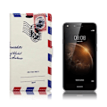 Miniatyrbillede 1 af 2: Huawei Y6II Compact flot læder-etui - Retro postkort Multicolor