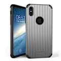 Miniatyrbild 1 av 2: iPhone X Modernt hybrid skal - Grå Silvergrå
