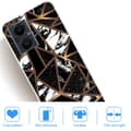 Miniatyrbilde 2 av 2: Marble OnePlus Nord N20 5G Etui - Black Tile Fragmenter Multicolor