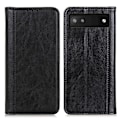 Pikkukuva 1 / 2: Aito nahkakotelo magneettisuljuksella Google Pixel 6a - Musta Black