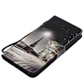 Miniatyrbillede 2 af 2: iPhone Xs Max mønstret magnetisk læder flip cover - Night Scene Multicolor