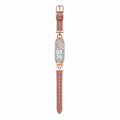 Miniatyrbillede 1 af 2: Xiaomi Mi Smart Band 4 / 3 D-formet stik urrem i ægte læder - Rødguld / Dyb Pink Pink