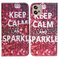 Miniatyrbillede 1 af 2: Wonderland Motorola Moto G32 Flip Etui - Keep Calm og Sparkle Red