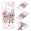 Pikkukuva 1 / 2: Deco Samsung Galaxy A40 kuoret - Kaksi Pöllöä Multicolor