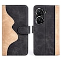 Miniatyrbild 1 av 2: Tvåfärgat Asus Zenfone 9 fodral i läder - Svart Svart