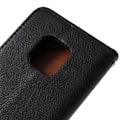Miniatyrbild 2 av 2: Huawei Mate 20 Pro självabsorberande flipfodral i läder - Svart Svart