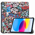 Pikkukuva 1 / 2: iPad 10.9 (2022) kolmiosainen nahkakotelo - Graffiti Multicolor