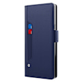 Pikkukuva 2 / 2: Phone Suojakotelo With Make-up Mirror And Slick Design For Samsung Galaxy S23 Ultra - Sininen Blue