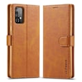 Miniatyrbillede 1 af 2: LC.IMEEKE Samsung Galaxy A82 5G flip etui - Brun Brown