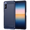 Pikkukuva 1 / 2: Carbon Flex Suojakotelo Sony Xperia 10 III Lite / 10 Iii - Sininen Blue