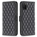 Miniatyrbillede 1 af 2: Rhombus mat Samsung Galaxy A03s / Samsung Galaxy A02s (166mm) flip etui - Sort Black