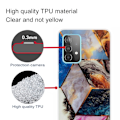 Miniatyrbillede 2 af 2: Marble design Samsung Galaxy A23 cover - Levende Marmor Diamant Multicolor