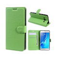 Miniatyrbillede 1 af 2: Mankell læder-etui med litchi overflade til Samsung Galaxy J5 (2016) - Grøn Green