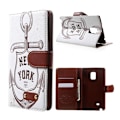 Miniatyrbillede 1 af 2: Hagerup (New York Anker) Samsung Galaxy Note Edge Læder Flip Etui Multicolor