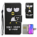 Miniatyrbillede 1 af 2: Wonderland Xiaomi Redmi 9C Flip etui - Do not touch my phone Black