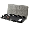 Miniatyrbillede 2 af 2: Samsung Galaxy S8 Plus beskyttende læder-etui - Sur bjørn og citat Multicolor
