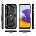 Miniatyrbillede 2 af 2: Bofink Combat Samsung Galaxy A22 5G cover - Sort Black