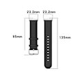 Miniatyrbild 2 av 2: Fitbit Sense 2 / Versa 4 / 3 klockarmband i äkta läder - Grå Silvergrå