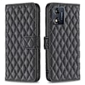 Miniatyrbillede 1 af 6: Rhombus mat Motorola Moto E13 flip etui - Sort Black