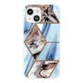 Pikkukuva 1 / 2: Marble design iPhone 14 Plus kotelot - Taivaansininen Ja Ruskea Marmori Multicolor