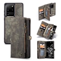 Pikkukuva 1 / 2: CaseMe Samsung Galaxy S20 Ultra Zipper Wallet kotelot - Harmaa Silver grey