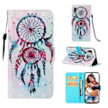 Miniatyrbillede 1 af 2: Samsung Galaxy A40 mønstret lædercover - farverig drømmefanger Multicolor
