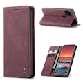 Pikkukuva 1 / 2: CaseMe Samsung Galaxy A21s vintage-kotelo - Viininpunainen Red