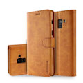 Miniatyrbillede 1 af 2: LC.IMEEKE Samsung Galaxy A8 (2018) PU læder flip etui - Brun Brown