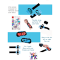 Miniatyrbild 2 av 2: Nintendo Switch ett par handledsband för handkontroll Svart