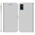 Miniatyrbild 1 av 2: Mirror ZTE Blade A72 / ZTE V40 Vita fodral - Silver/Grå Silvergrå
