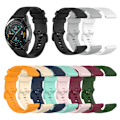 Miniatyrbild 2 av 2: 22 mm Huawei Watch GT Runner / GT 3 46 mm klockarmband i silikon - Svart Svart