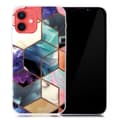 Miniatyrbilde 1 av 2: Marmordesign iPhone 13 deksel - Fargerike Kubefliser Multicolor