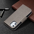 Pikkukuva 2 / 2: Butterfly iPhone 12 Mini nahkakotelo - Harmaa Silver grey