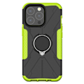 Miniatyrbillede 1 af 2: iPhone 13 Pro Max 6,7 tommer Ring Kickstand Design Bumpresistent og fleksibel 2-i-1 telefon Drop-proof Cover Protective Back Case - Grøn Green