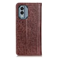 Pikkukuva 2 / 2: Aito nahkakotelo magneettisuljuksella Nokia X30 - Ruskea Brown