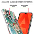 Miniatyrbillede 2 af 2: Marble design Samsung Galaxy A32 5G cover - Grøn Marmor / Blomst Multicolor
