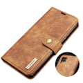 Miniatyrbillede 1 af 2: DG.MING Huawei P40 Lite / Nova 6 SE 2-i-1 pung etui - Brun Brown