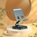 Miniatyrbillede 2 af 6: Universelt drejeligt skrivebordsstativ til telefon og tablet - Sølv Silver grey