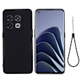 Miniatyrbillede 1 af 2: Matte Liquid OnePlus 10 Pro silikone cover - Sort Black