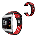Miniatyrbild 1 av 2: Fitbit Ionic bi-color silicone watch band - Black / Red Röd
