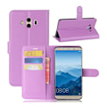 Miniatyrbillede 1 af 2: Huawei Mate 10 Etui med Litchi skind - Lilla Purple