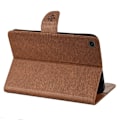 Pikkukuva 2 / 6: Samsung Galaxy Tab A8 10.5 (2021) perhonen kukka painettu nahkakotelo - Ruskea Brown