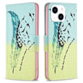 Miniatyrbillede 1 af 2: Wonderland iPhone 14 flip etui - Fjer Green