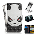 Pikkukuva 1 / 2: Sony Xperia 10 Plus kuviollinen  nahkainen suojakotelo - Vihainen Panda Multicolor