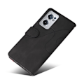 Pikkukuva 2 / 2: Teksturoitu nahkakotelo hihnalla OnePlus Nord CE 2 5G - Musta Black