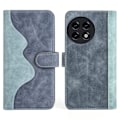 Miniatyrbild 1 av 2: Tvåfärgat OnePlus 11R / OnePlus Ace 2 fodral i läder - Blå Blå