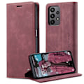 Pikkukuva 1 / 2: CaseMe Samsung Galaxy A23 vintage-kotelo - Viininpunainen Red