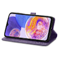 Miniatyrbild 2 av 2: Mandala läder Samsung Galaxy A23 fodral - Lila Lila